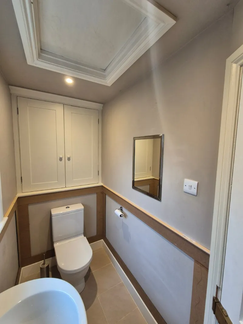 Cloakroom before redecoration