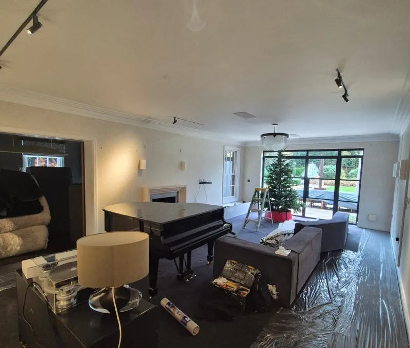 Living room before redecoration